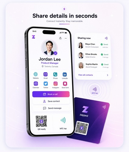 Share details in seconds