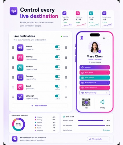 Control every live destination