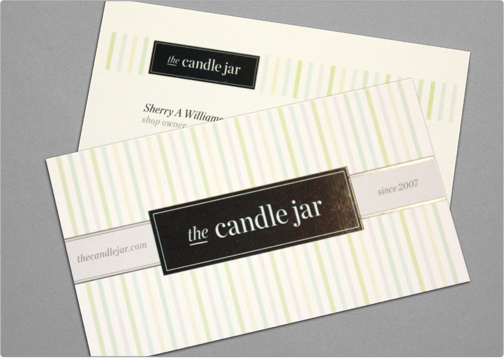 Candle business card ideas