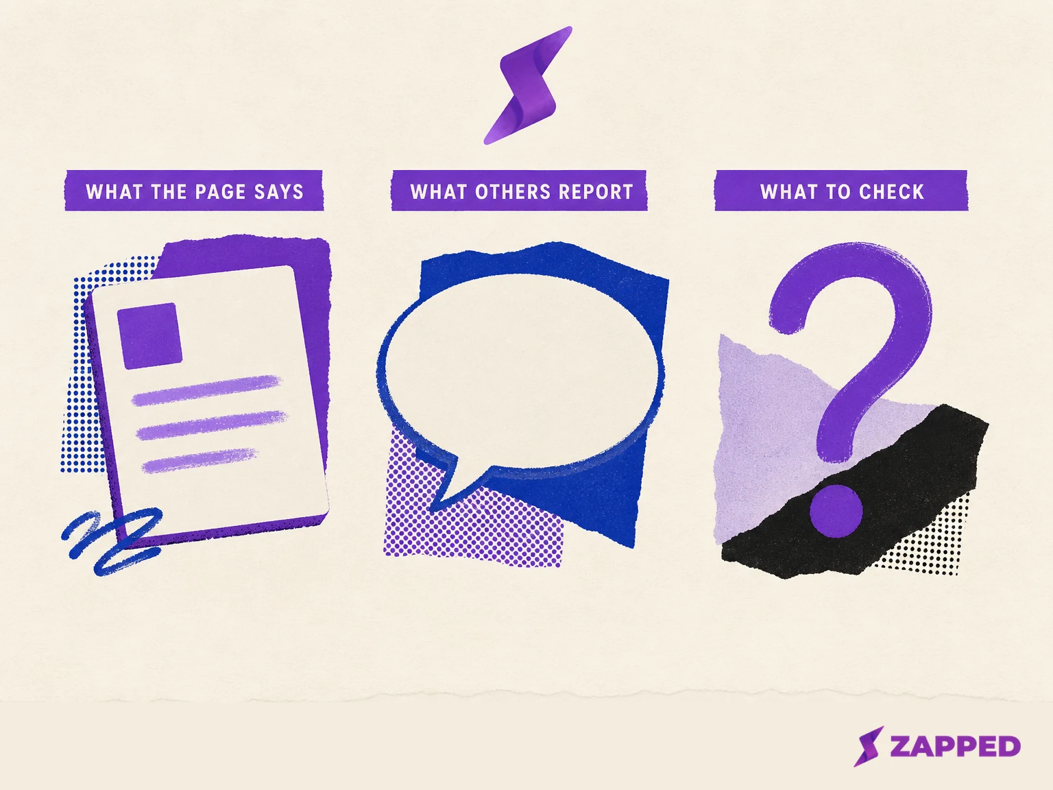 Conceptual comparison of what Social Master documents, what outside reports describe, and what a buyer should verify