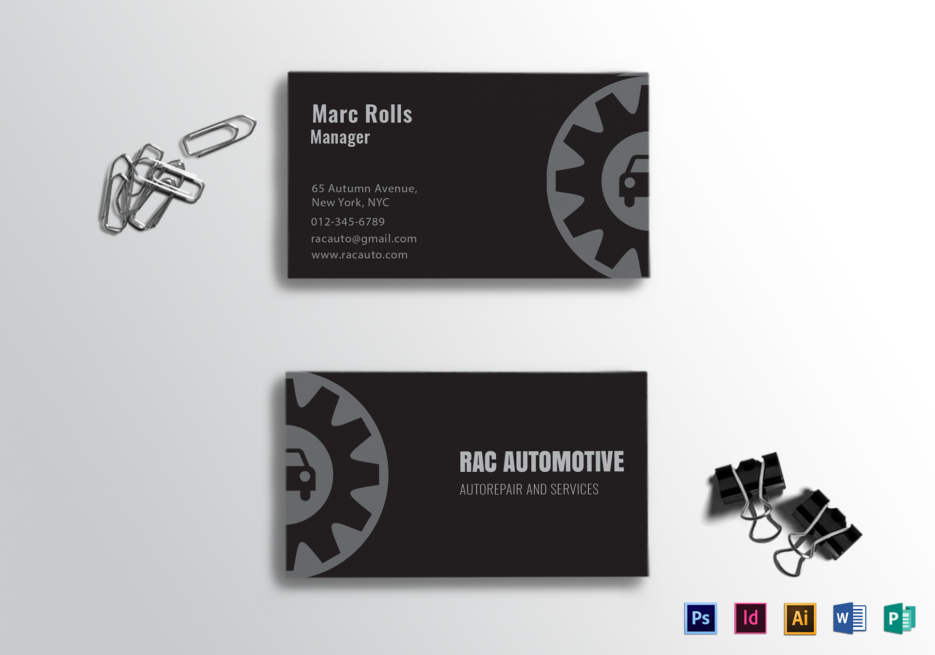automotive business card ideas