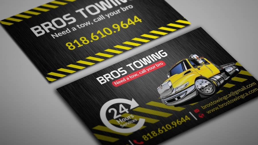 Tow truck business card ideas example 3
