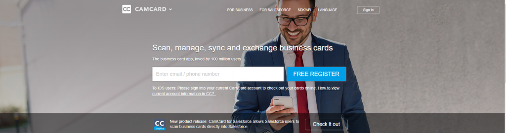 camcard e-business card app