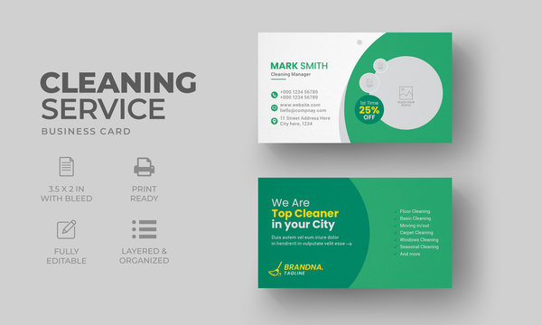 cleaning business card ideas