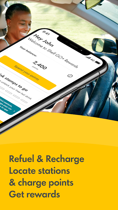 Shell app pay at pump confirmation screen showing PayPal as the payment method