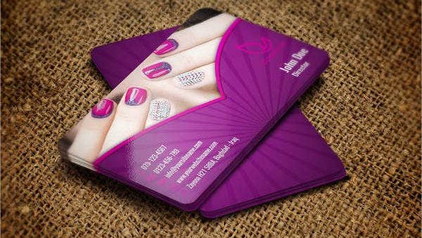 Nail saoon business cards