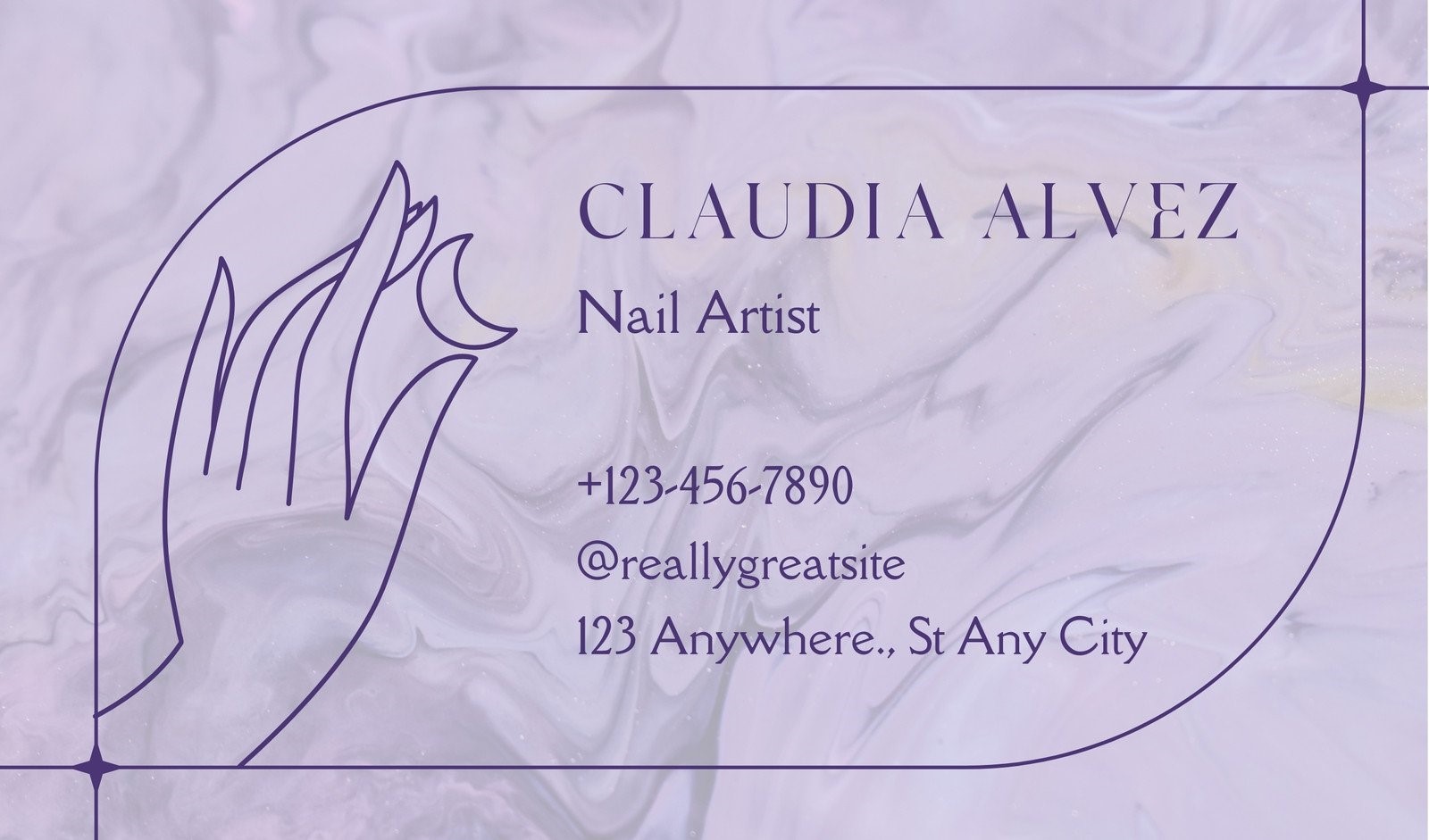 nail business card ideas