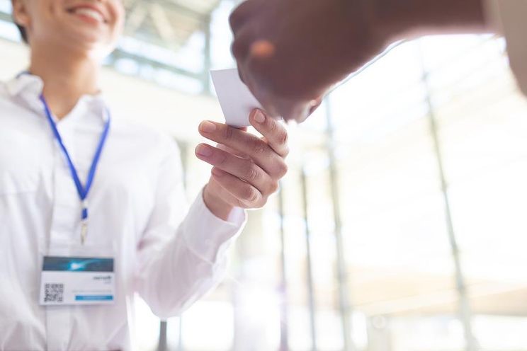 Passing Out Business Cards