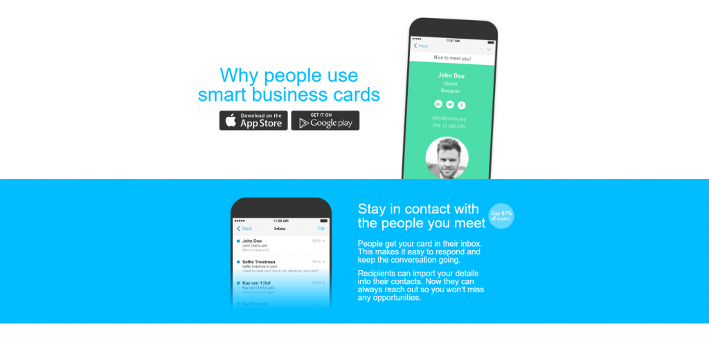 Digital Business card app free