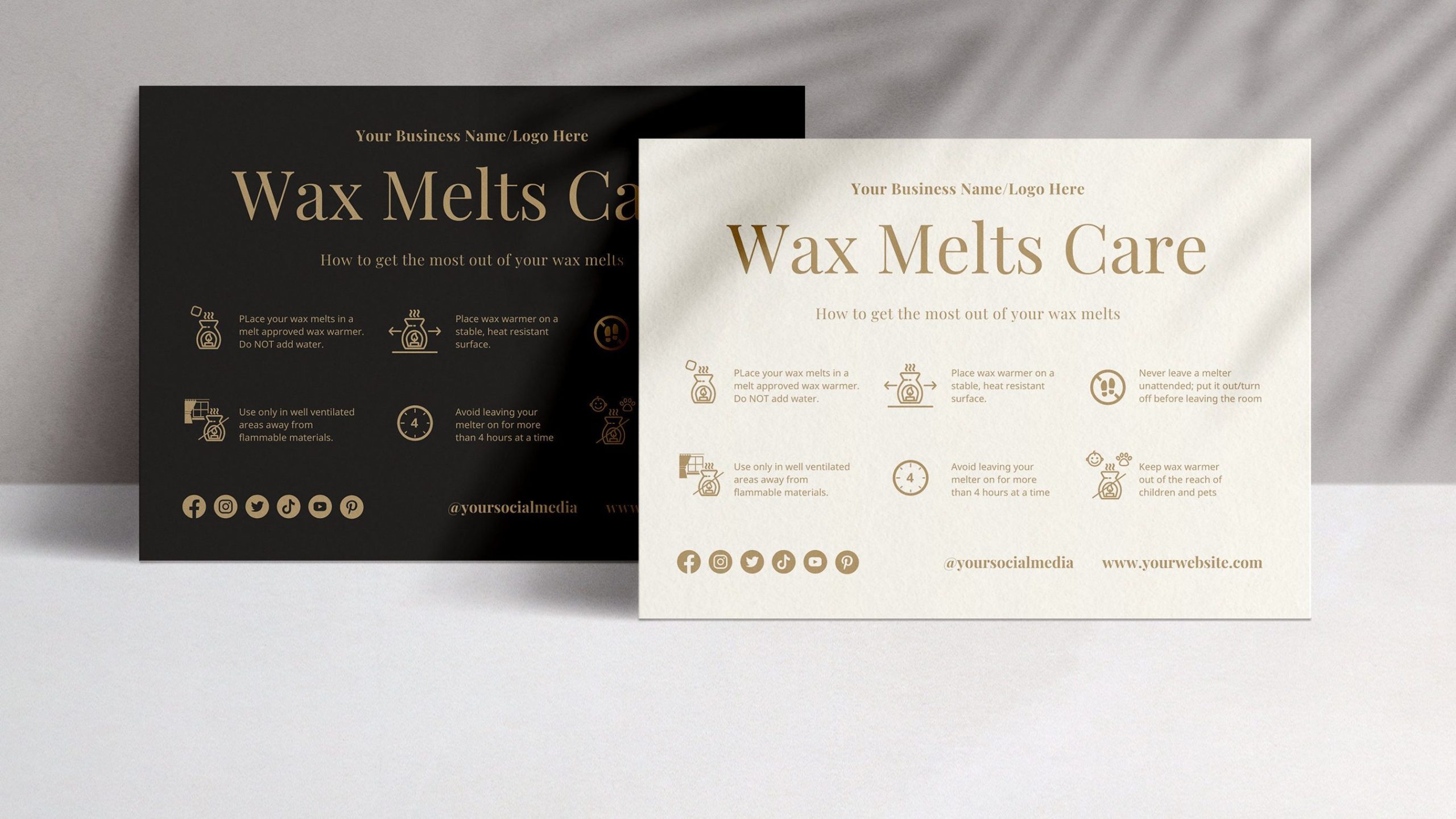 Wax melt business card ideas example 3