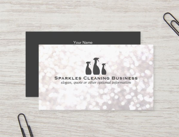 cleaning business card idea