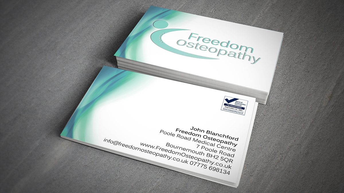 Osteopath business card ideas example 3