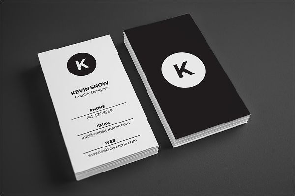 Simple Black and White Card