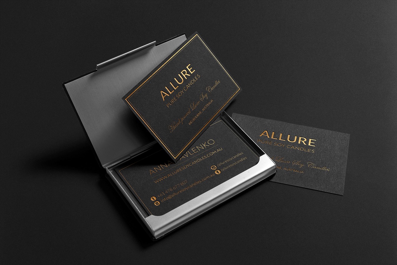 Candle business card ideas