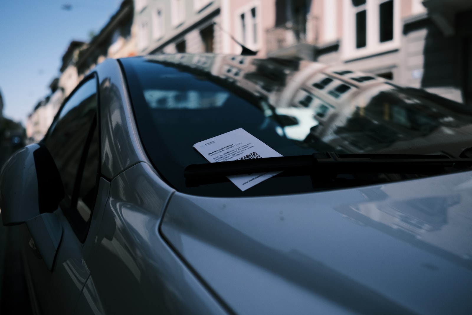 flyer on windshield