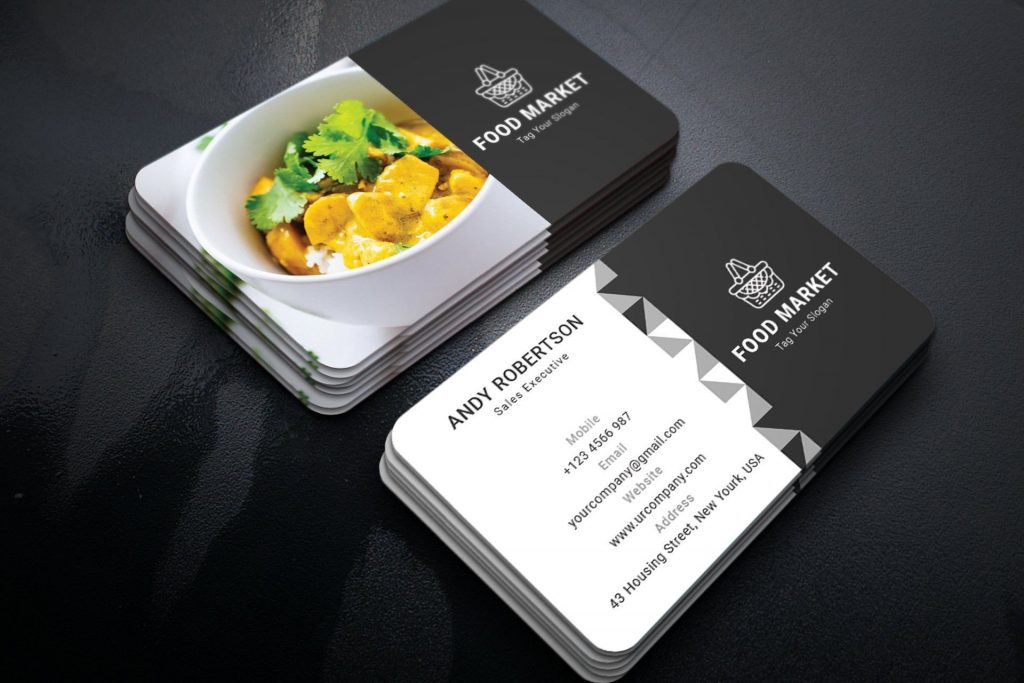 Catering Business Card Ideas