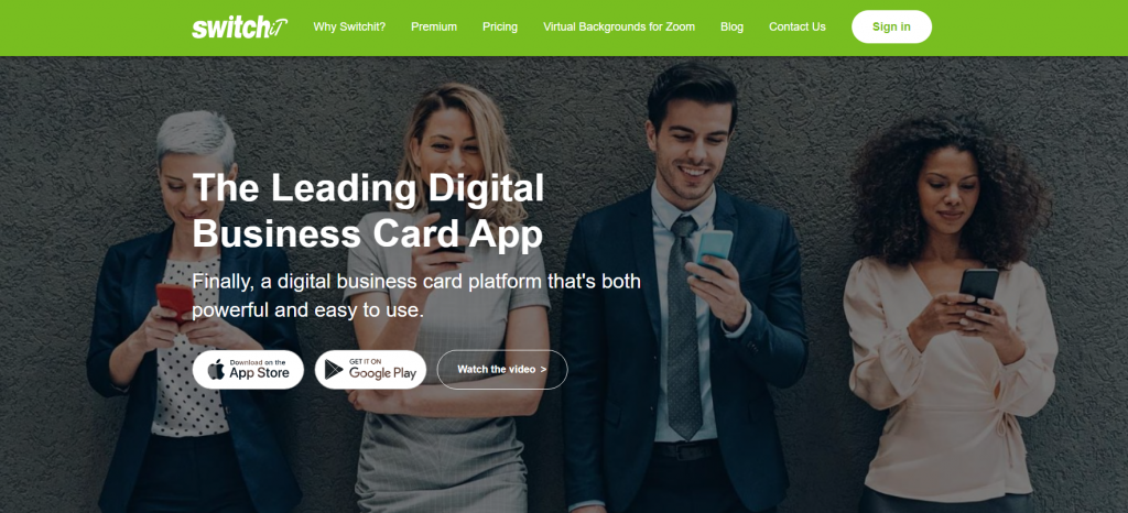App for virtual business card