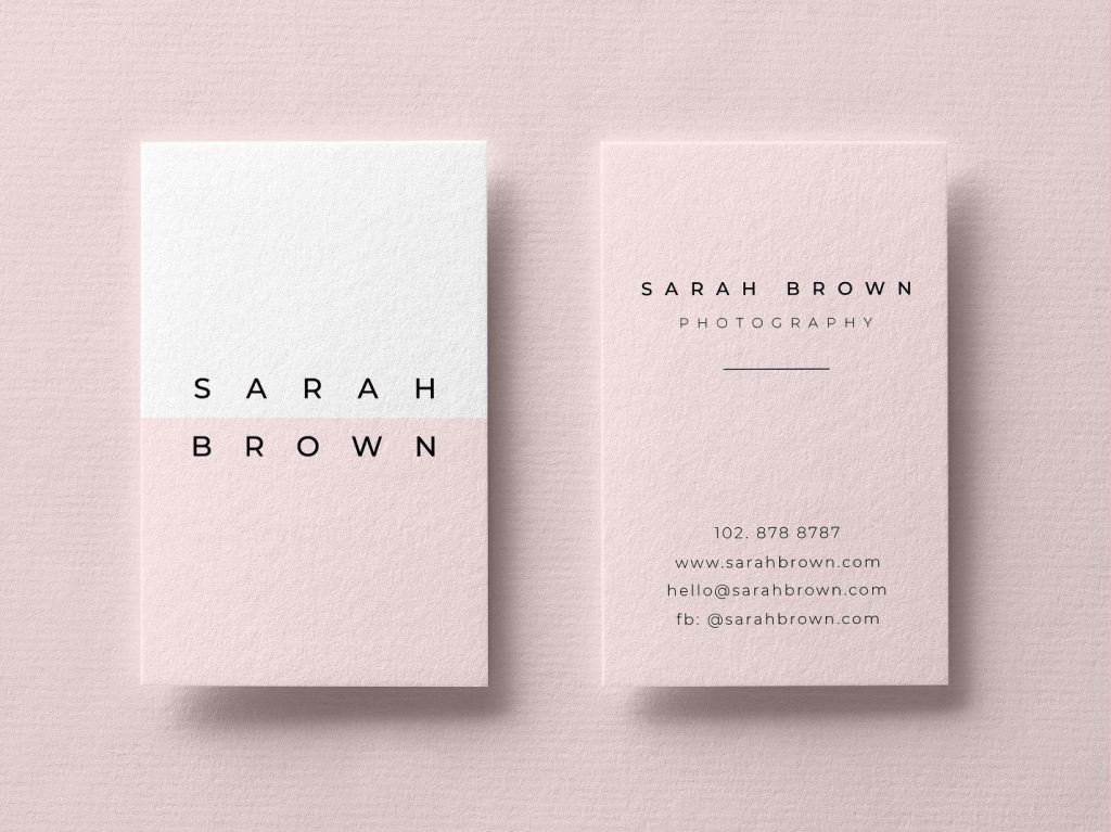 Minimalist Business Card Design Ideas