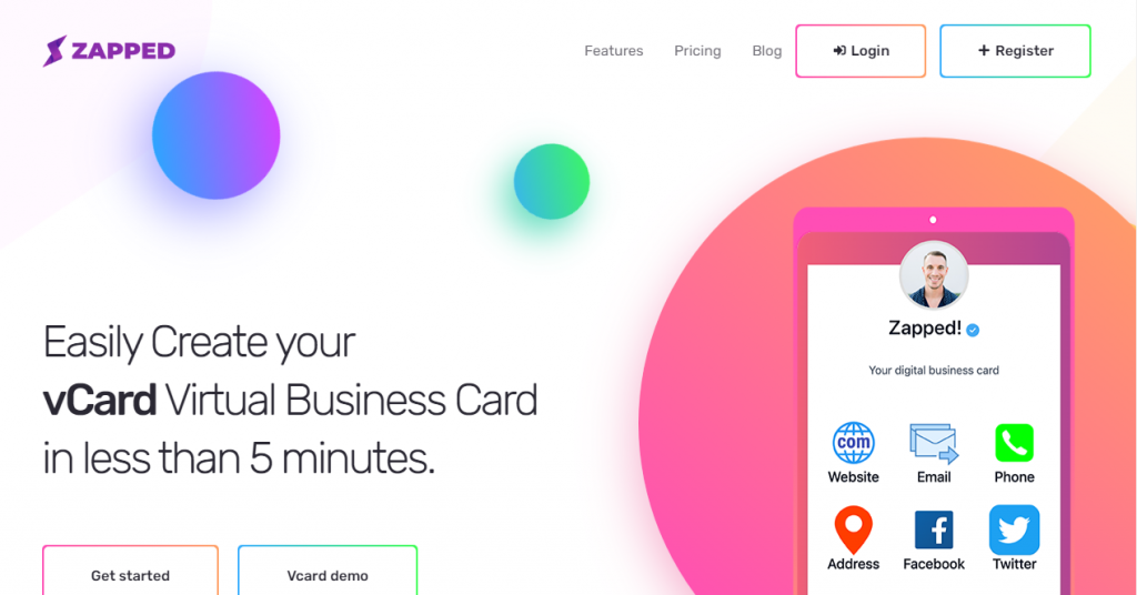Zapped: sustainable business card