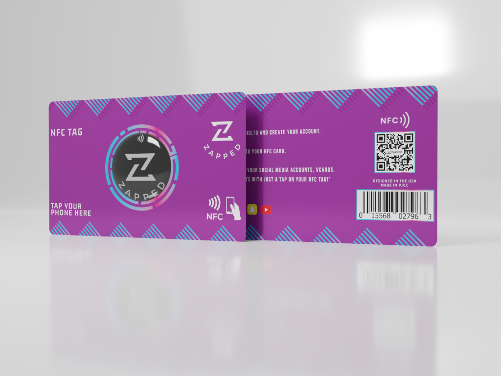 Business cards with NFC tags