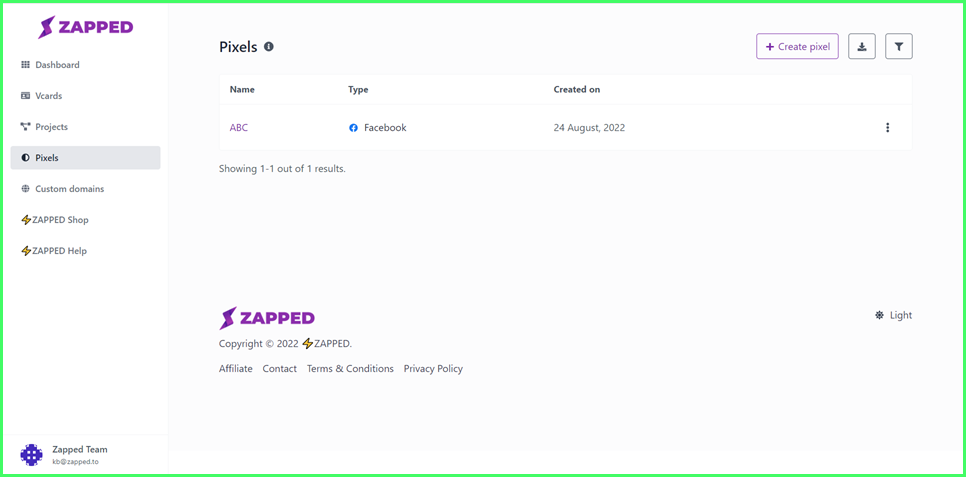 How to Access Pixels Section?