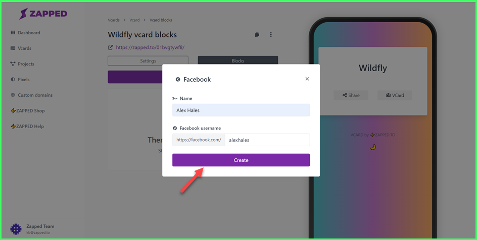 How to Create a Block for your Vcard?