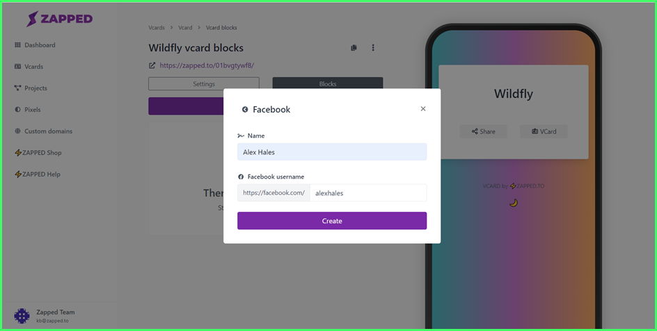 How to Create a Block for your Vcard?