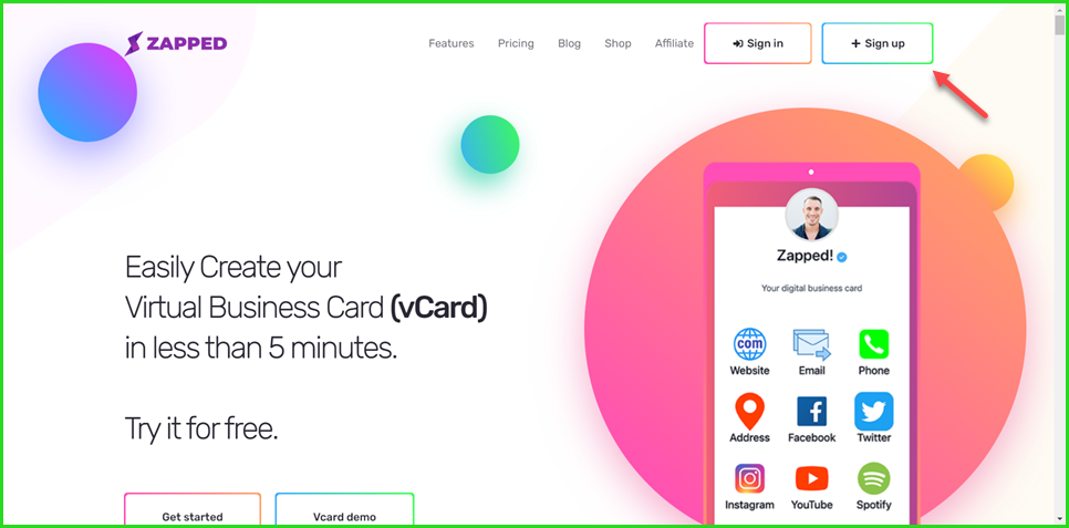 How to Sign up on Zapped?